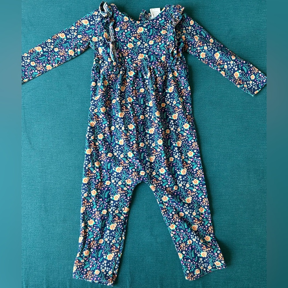 Starting Out Long-Sleeved Floral Cotton Pantsuit- Size 18 Months